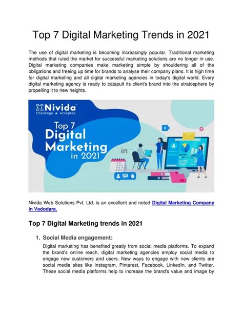 Ppt Nivida Top 7 Digital Marketing Trends In 2021 Powerpoint Presentation Id 11041695