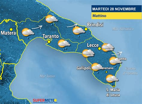 Il Tempo Oggi 28 Novembre Mesagnesera It