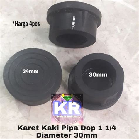 Karet Kaki Pipa Dop 1 1 4 Diameter 30mm Tutup Kursi Meja Rak Pipa Besi