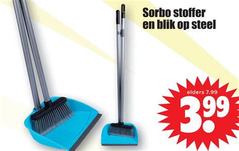 Sorbo Stoffer En Blik Op Steel Aanbieding Bij Dirk