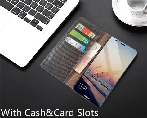 Genuine Leather Magnetic Wallet Flip Cover Card Holder Case For Umidigi