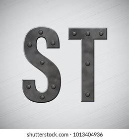 Steel Fonts With Rivets Images Stock Photos Vectors Shutterstock