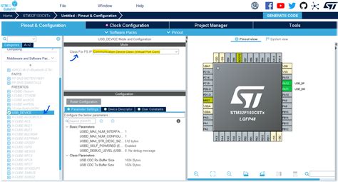 Stm Usb Cdc Virtual Port Vcp Example