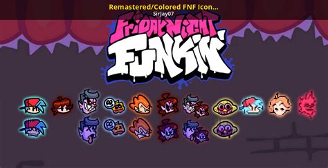 Remasteredcolored Fnf Icons No Longer Updated Friday Night Funkin