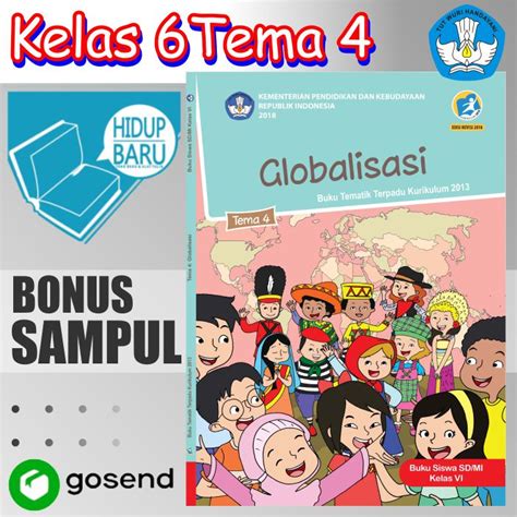 Jual Buku Tematik Tema Kelas 6 SD MI Tema 4 Semester 1 Globalisasi