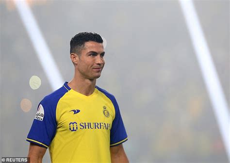 Cristiano Ronaldo Is Unveiled As An Al Nassr Player In Front Of A Near