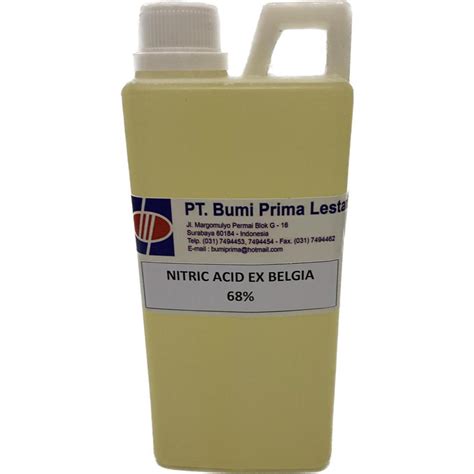 Jual Asam Nitrat Nitric Acid HNO3 68 1KG EX Belgia Shopee Indonesia