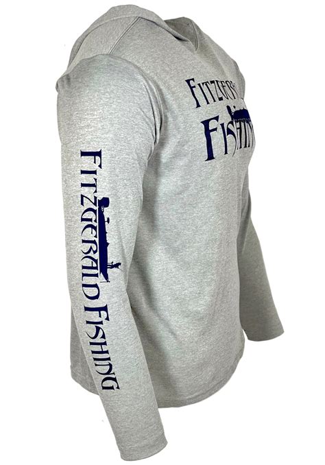 Fitzgerald Performance Shirt W/Hoodie Heather Grey/Black - Fitzgeraldrods.com