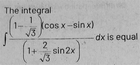 Integrate [cosec(30°+x)-cosec(60°+x)] dx in terms of tan x