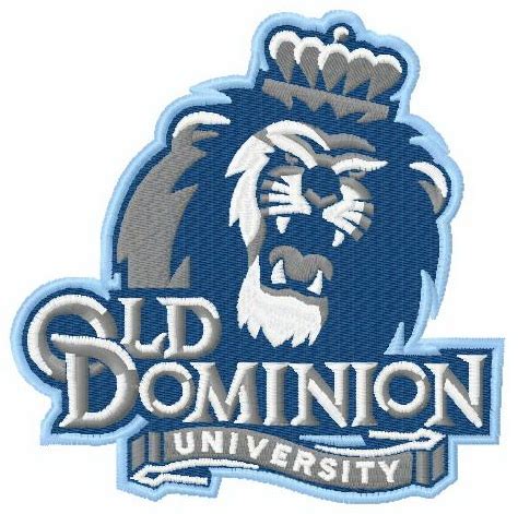 Old Dominion University Athletics logo embroidery design