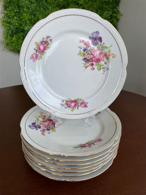 Dupla De Pratos Antigos Sobremesa Porcelana Polonesa R 165