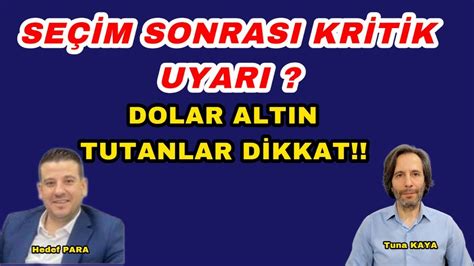 Se M Sonrasi Kr T K Uyari Dolar Altin Tutanlar D Kkat Youtube