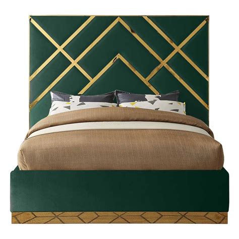 Wayfair Velvet Bed Frame In Green Color From Aed 1749 Atoz Furniture