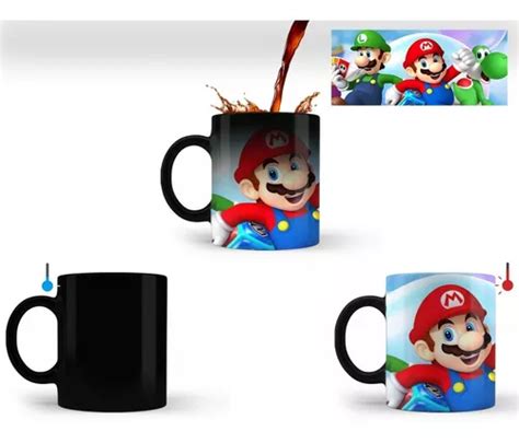 Caneca Mágica Mario Bross Luigi E Yoshi Mod 4 MercadoLivre