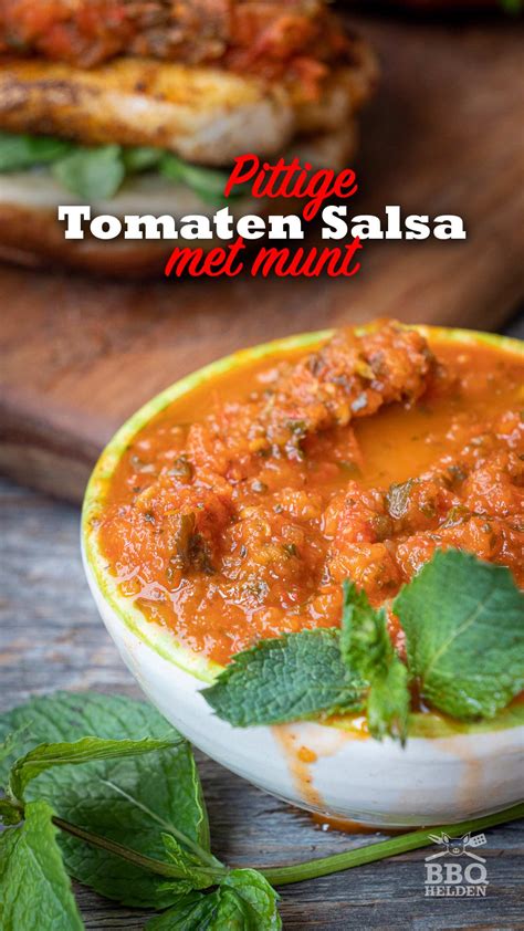 Tomatensalsa Met Munt BBQ Helden