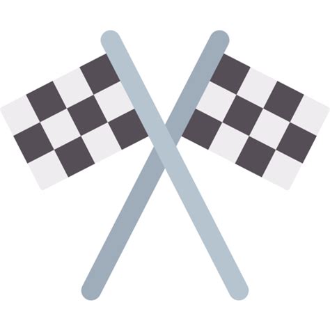 Crossed Checkered Flags Free Flags Icons