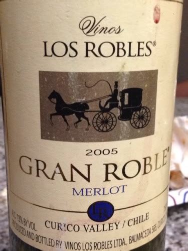 Los Robles Gran Roble Merlot Vivino Us