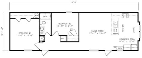 Bedroom Bath Single Wide Mobile Home Floor Plans Viewfloor Co