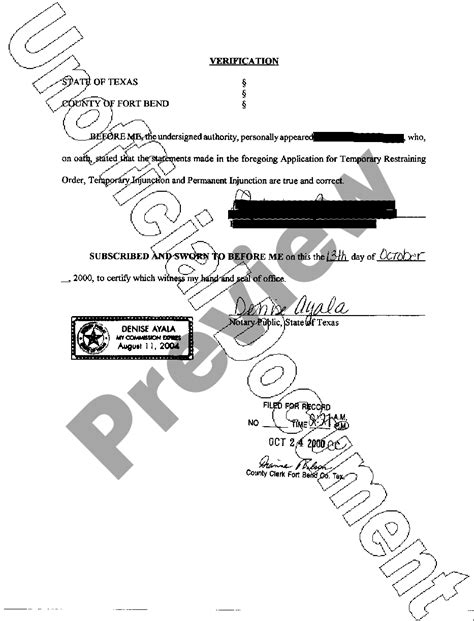 Application For Protective Order Texas