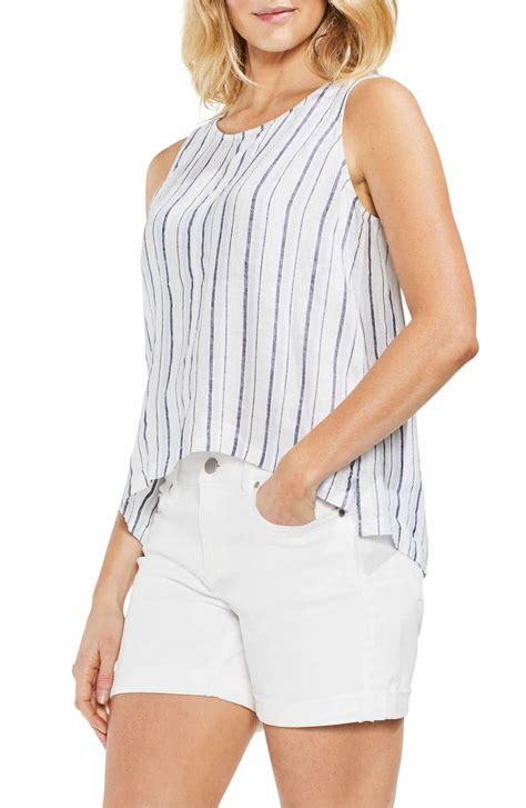 Vince Camuto Beach Stripe Linen Tank Nordstrom Striped Linen