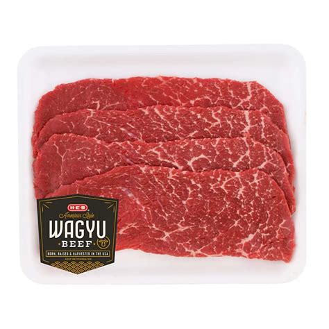 H E B American Style Wagyu Beef Top Round Steaks Value Pack Shop