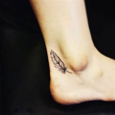 Feather Ankle Tattoos