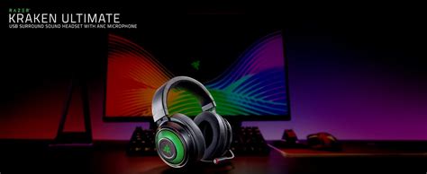 Amazon Razer Kraken Ultimate RGB USB Gaming Headset THX 7 1