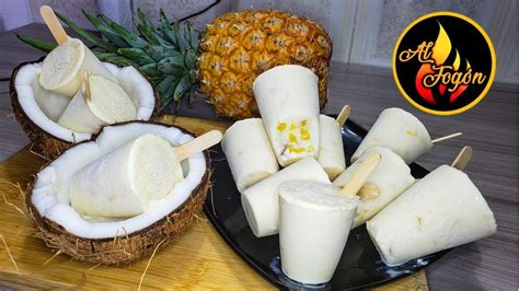 Como hacer helados de coco y piña helados de coco y piña helados de