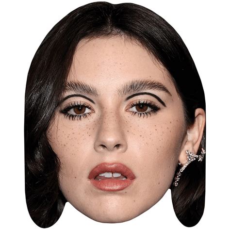 Gracie Abrams Dark Hair Mask Celebrity Cutouts