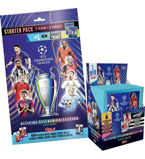 Topps Champions League Stickers 2024 25 Starterpack Box With 50