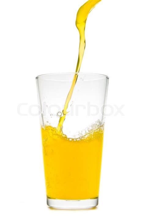 Appelsinsaft H Lde I Glas P Hvid Stock Foto Colourbox