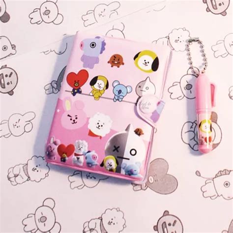 Bts Bt Army Kpop Papeler A Kawaii Tiles Escolar Diario En Venta En