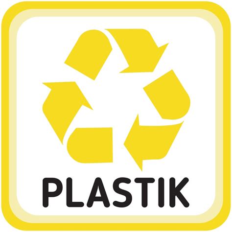 Naklejki Na Kosze Do Segregacji Mieci Plastik