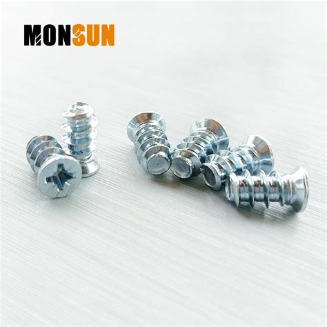 Zinc Plated Pozi Drive Flat Countersunk Head Type B Euro Blunt Screws For Wood Furniture Screw