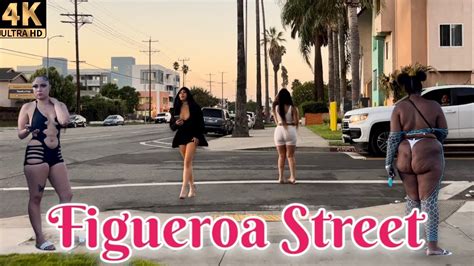 Figueroa Street At Sunset Los Angeles California 4K YouTube