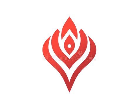 Minimalist Red Location Pin Icon on White Background - Flat Design with ...