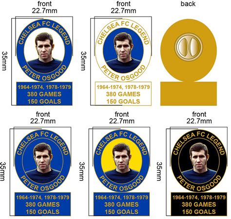 Chelsea FC Legends Series Peter Osgood FOOTBALL PINS BADGES