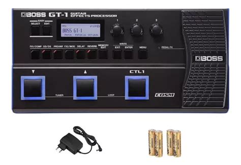 Kit Pedaleira Multi efeitos Para Guitarra Boss Gt 1 Fonte Frete grátis