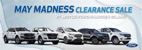 May Madness Demo Clearance Sale at Motus Ford Paarden Eiland | Motus Ford