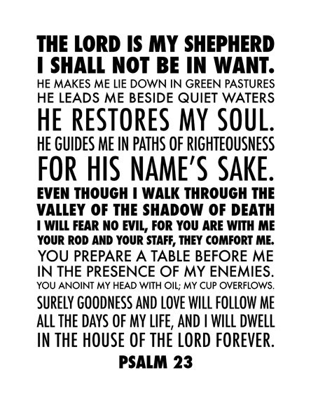 Psalm 23 Printable This Classical Life