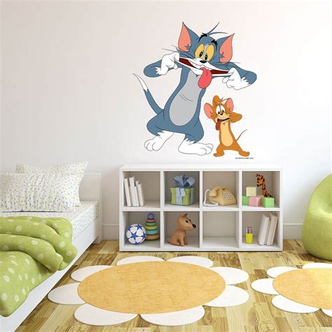 Tom And Jerry Duo Of Fun Licensed Wall Sticker