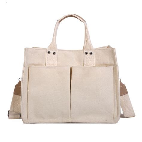 Casual Crossbody Cotton Bag Tote Hand Bag Women S Canvas Etsy