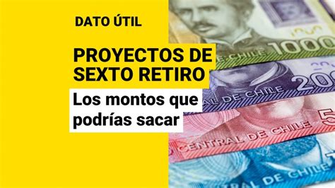 Proyectos De Sexto Retiro ¿qué Montos Podría Sacar De Mi Afp