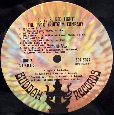 1910 Fruitgum Company 1 2 3 Red Light Vg Square Cat Vinyl