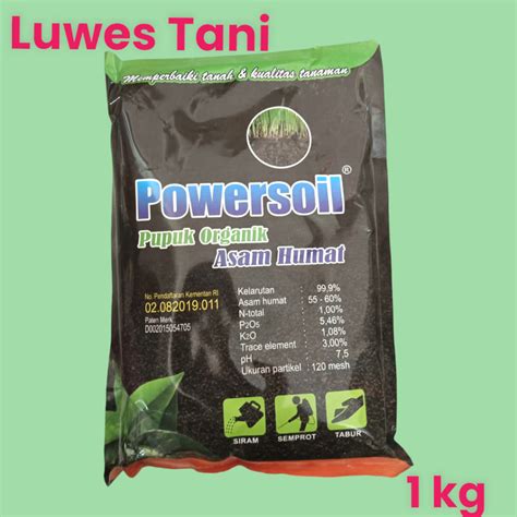 Jual Powersoil Kg Humic Acid Asam Humat Power Soil Pupuk