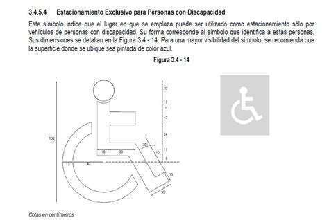 Dimensiones De La Se Al De Estacionamiento Para Discapacitados