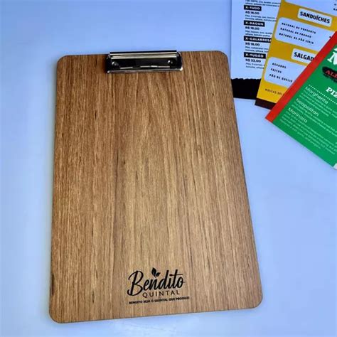 Kit Pranchetas Para Card Pio A Restaurante Personalizadas