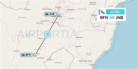 4Z704 Flight Status Airlink Bloemfontein To Johannesburg LNK704