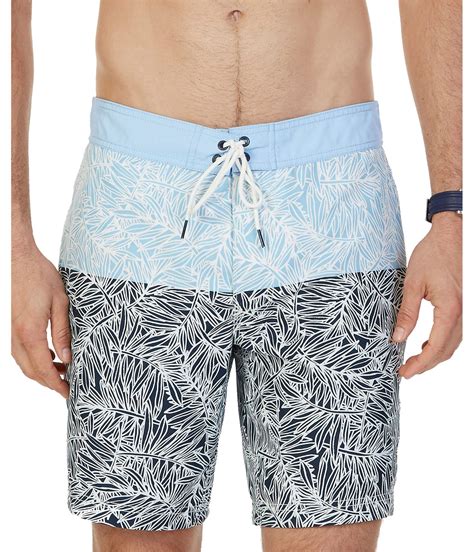 Nautica Mens Quick Dry Printed Swim Trunk Nautical Fashions