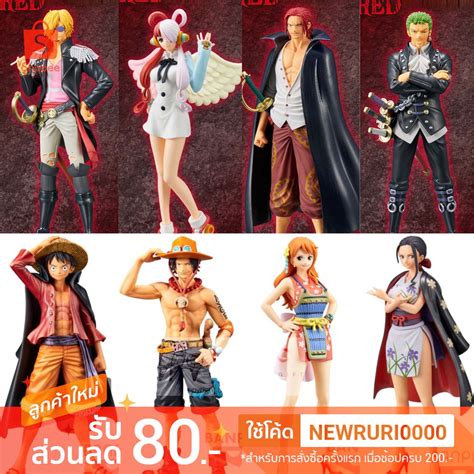 ONE PIECE FILM RED Uta Luffy Zoro Sanji Shanks Figure Set DXF GRANDLINE